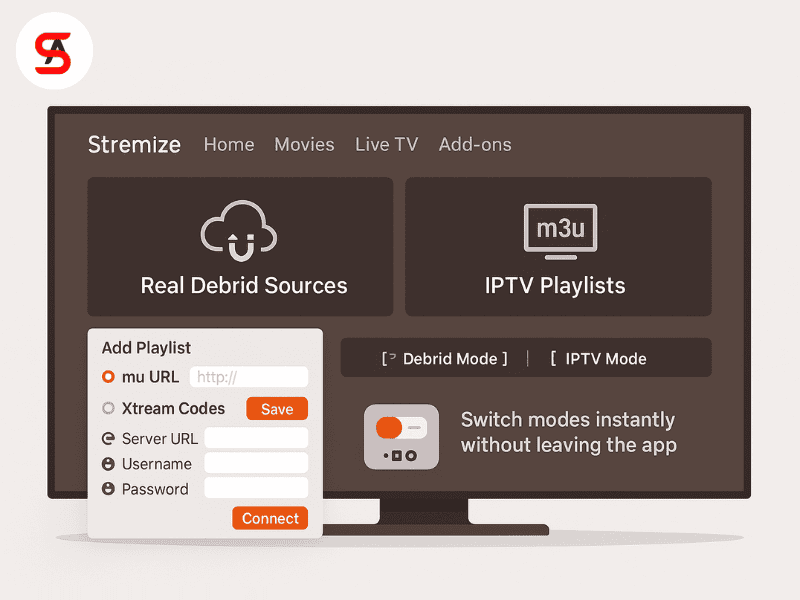 Adding Your IPTV Playlist to Stremize