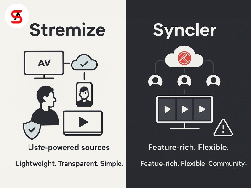 Compare Stremize and Syncler features